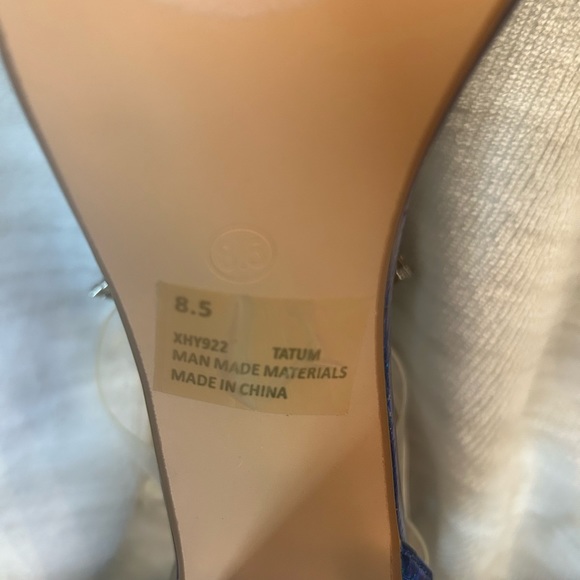 Lemonade Bejeweled Chunky Heel Iridescent Mermaid Sandal 8.5 - Picture 6 of 6